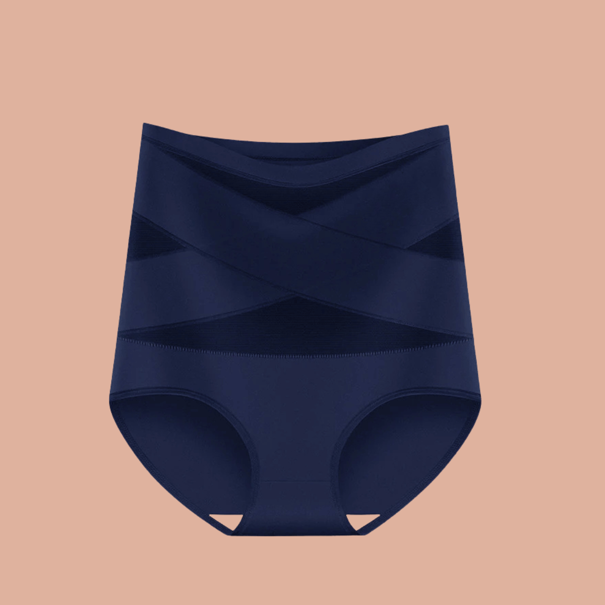 Überkreuzte Front des Shaping-Slips in Blau