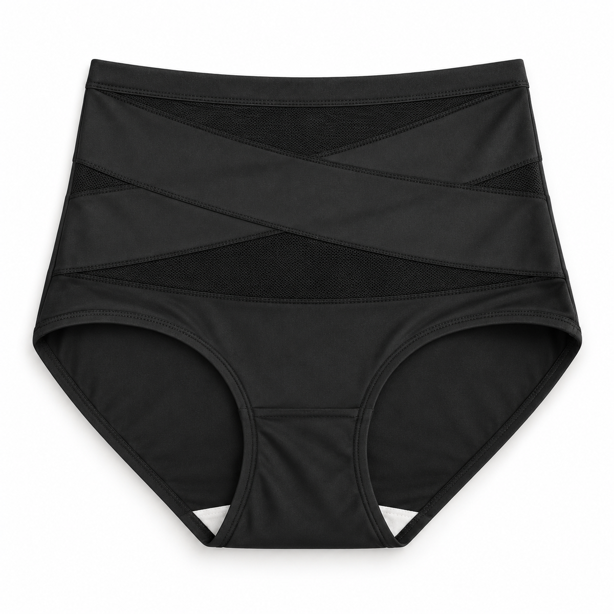 Velyforme Shaping-Slip mit X-Design in Schwarz.